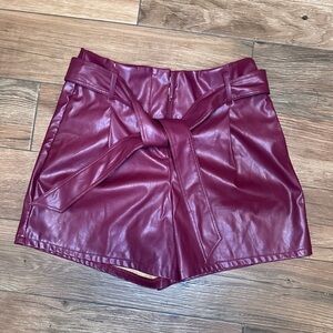 Leather Faux Leather Shorts Women's Leather Shorts Entro Boutique Shorts